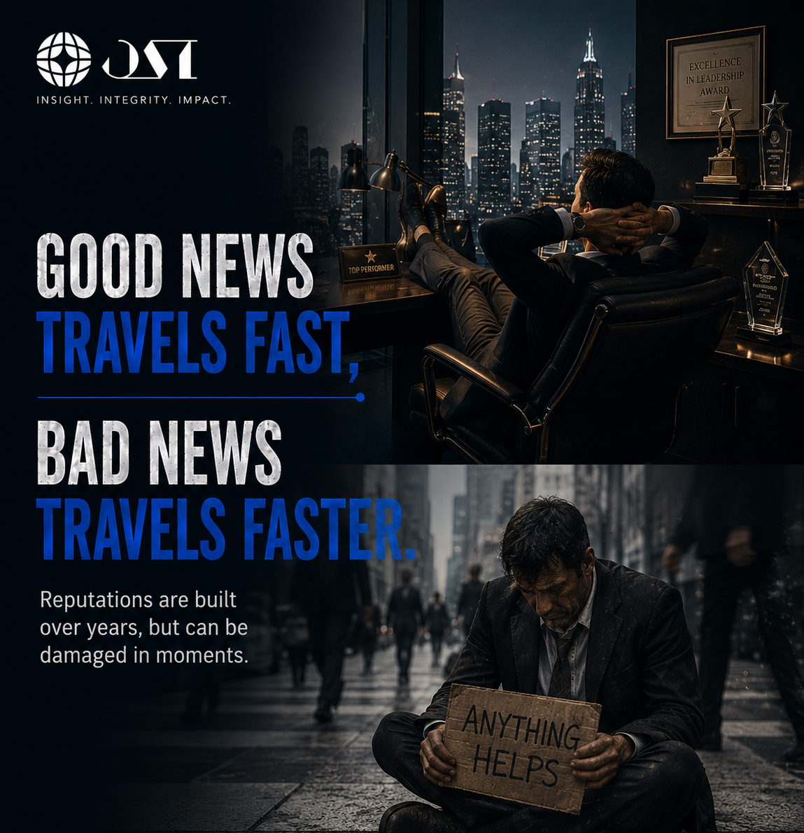 Good News Travels Fast, Bad News Travels Faster.